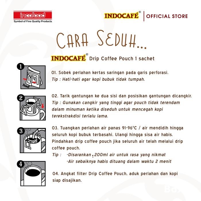 

INDOCAFE THE BALI DRIP COFFEE POUCH