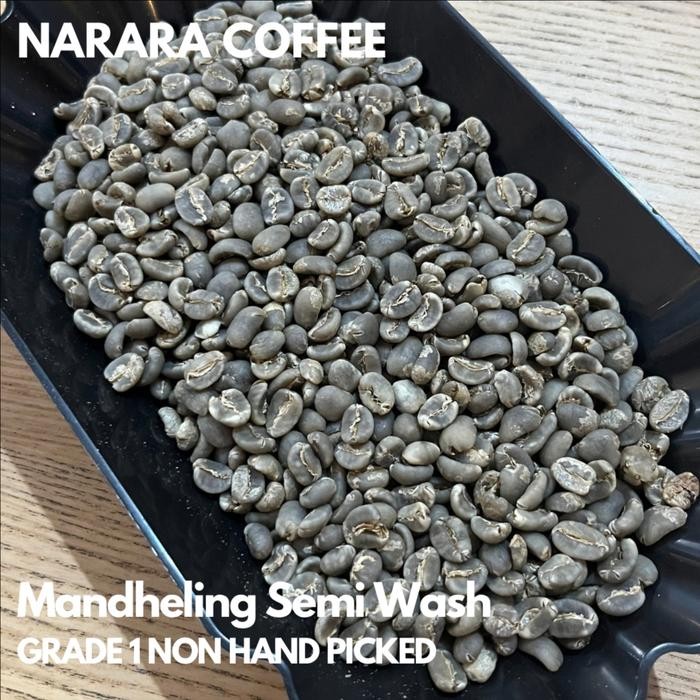 

GREEN BEAN 1KG GRADE 1 MANDHELING SEMI WASH -BIJI KOPI SUMATRA ARABIKA