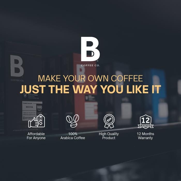 

KOPI KAPSUL BRAZIL CAPPUCCINO KOPI NESPRESSO COMPATIBLE COFFEE CAPSULE - B COFFEE CO. - NESPRESSO