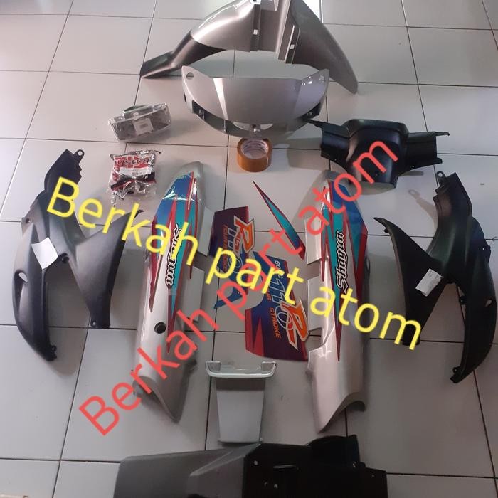Terlaris Paket Bodi Halus Dan Kasar Set Lampu Suzuki Shogun Kebo/Tornado Silver