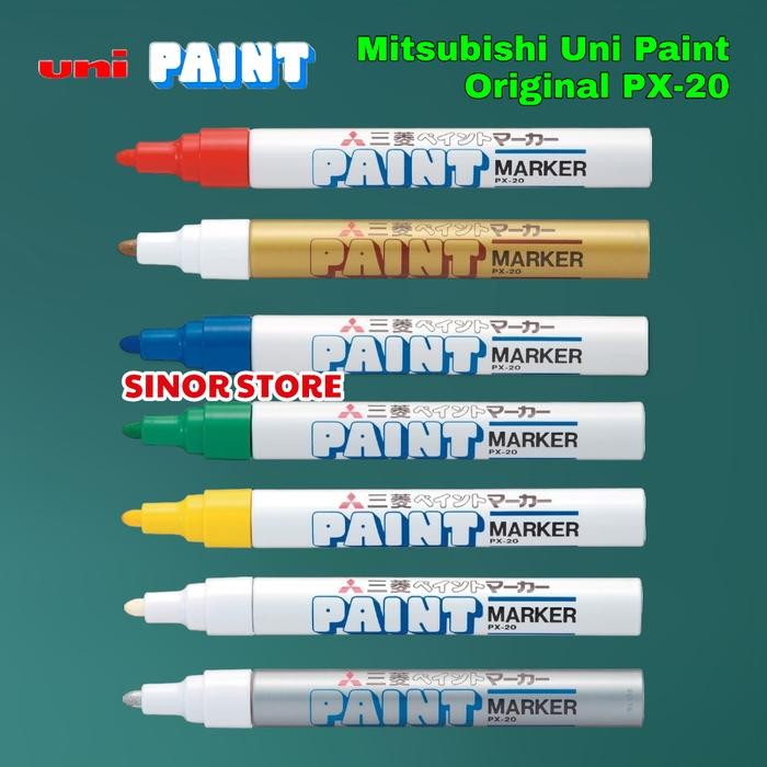 

UNI PAINT Marker Mitsubishi PX-20 Spidol Permanent Oil Based