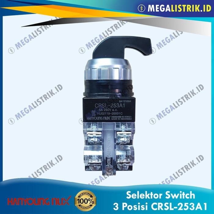 (Expert) Hanyoung Nux Selektor Panah / Selector Switch 25mm CR-253-1