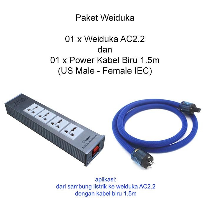 [Bundle Paket Murah] Weiduka Ac 2.2 Bonus Kabel Power Weiduka 1.5M