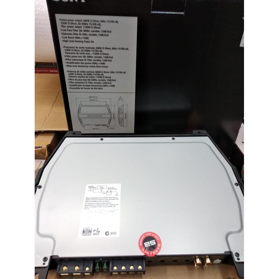 New Power Sony Monoblock Xm-Gtr3301D