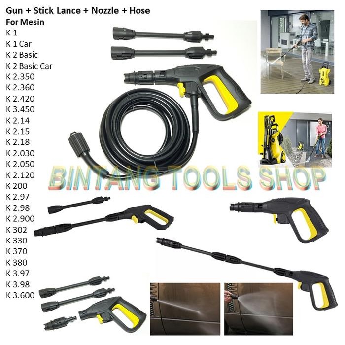 Selang Hose PK10 n Gun for Jet Cleaner Karcher Hh Pressure K1 K2 K3