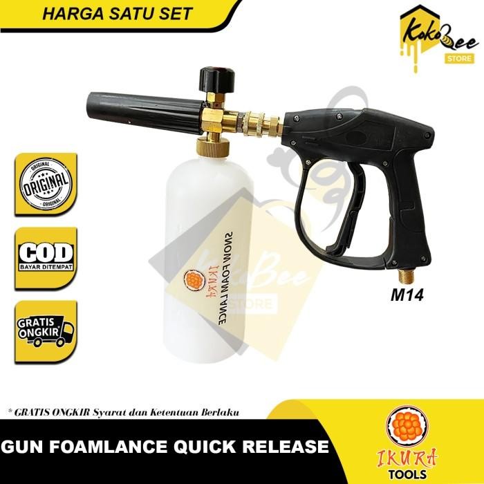 Gun foam lance quick release coupler set - Gun jet cleaner stik pendek