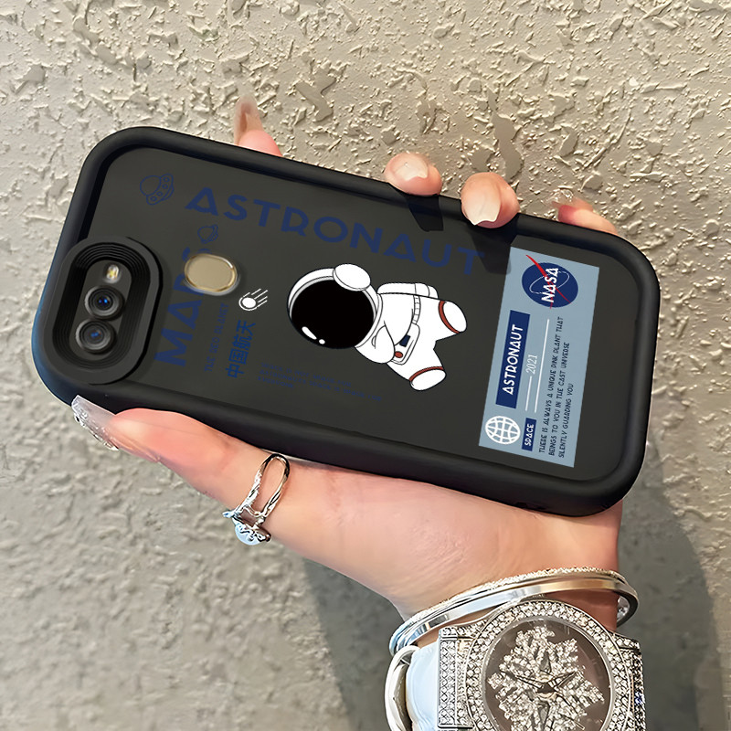 Casing Hp OPPO A7 OPPO A5s OPPO A12 OPPO A12S A11k Case Casing Softcase astronot Kesing lunak baru H