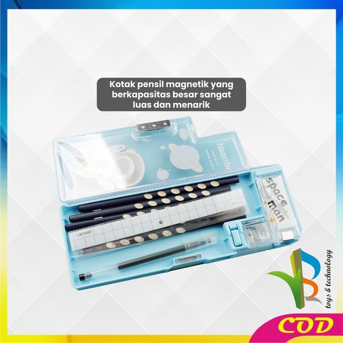 

RB A59 Tempat Pensil Anak 3D Timbul Magnetic Multifungsi Alat Tulis