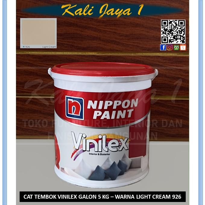 Cat Tembok Vinilex Galon 5 Kg 926 Lit Cream / Cat Air Akrilik