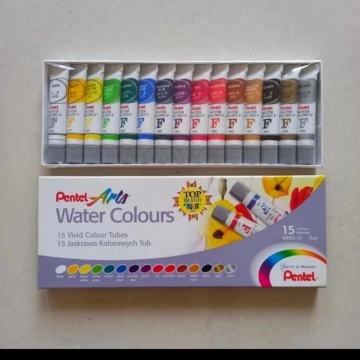 

cat air pentel 15 warna watercolour
