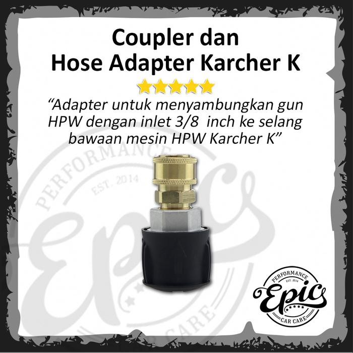Coupler dan Hose Adapter Untuk Karcher K1 K2 360 K298 K3 397 K5