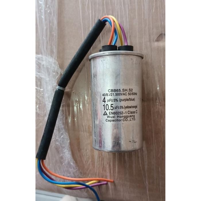 Buruan,.!! Original Kapasitor Midea Toshiba Mesin Cuci 2 Tabung 10.5Uf + 4Uf 500Vac