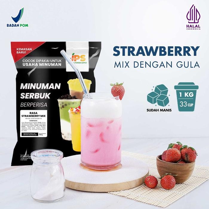 

Bubuk Minuman Strawberry Mix Powder Instan Jps Gula