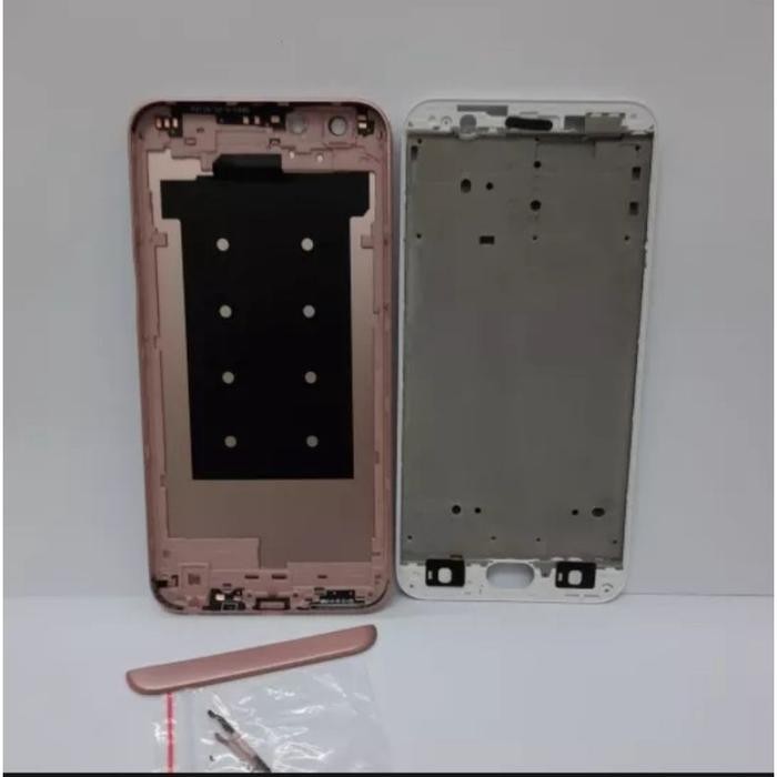 CASING OPPO F1S A59 KESING FULLSET BACKDOOR + FRAME LCD TULANG TENGAH