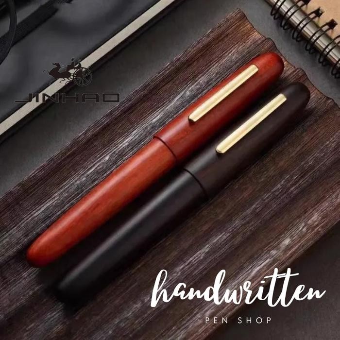 

JINHAO Typ 9056 Solid Wood Cartridge & Converter Fountain Pen / Pena JINHAO 9056
