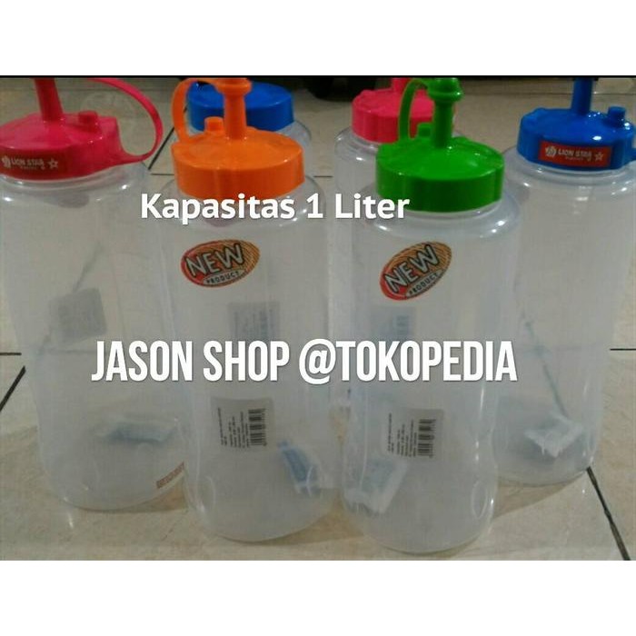 Botol kecap, saos Lion Star 1L/Botol saos kecap lion star uk.1000ml