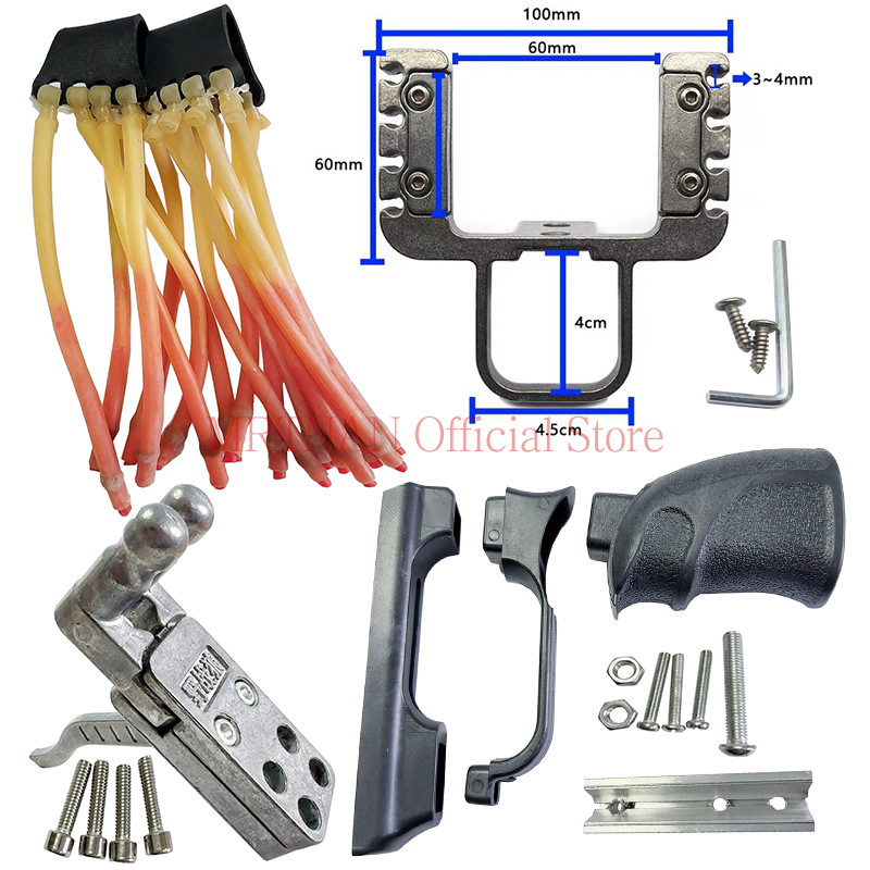 IMPORT 304 Stainless Steel Casting Mechanical Slingshot DIY Accessories Sliding Module Trigger