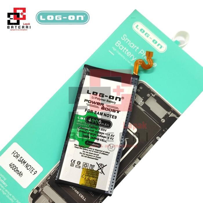 Log On - EB-BN965ABU For Samsung Note 9 N960 Power Boost Double IC Protection Battery Baterai Batre