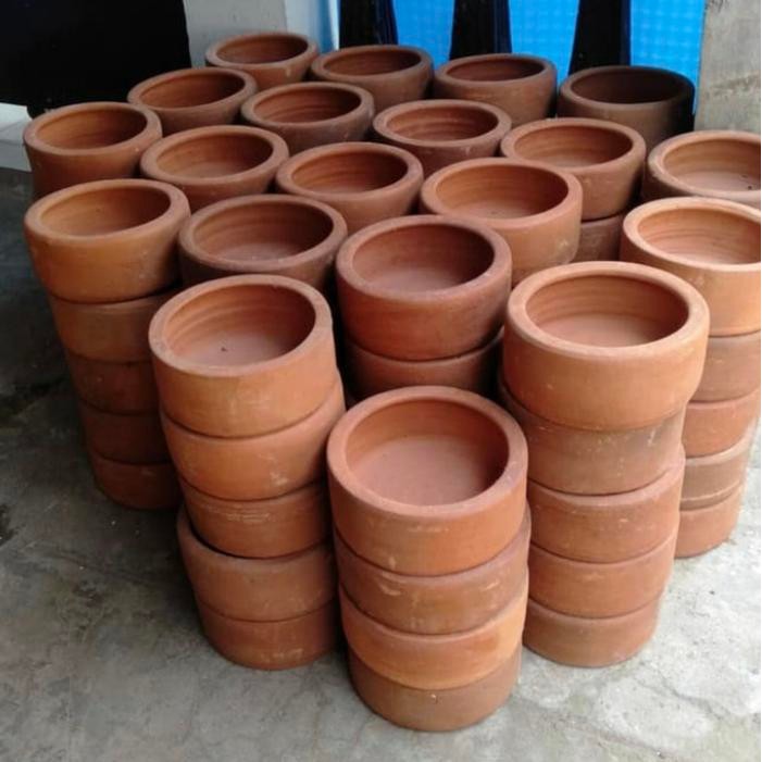 gerabah tanah liat wadah tempat makan kelinci hewan