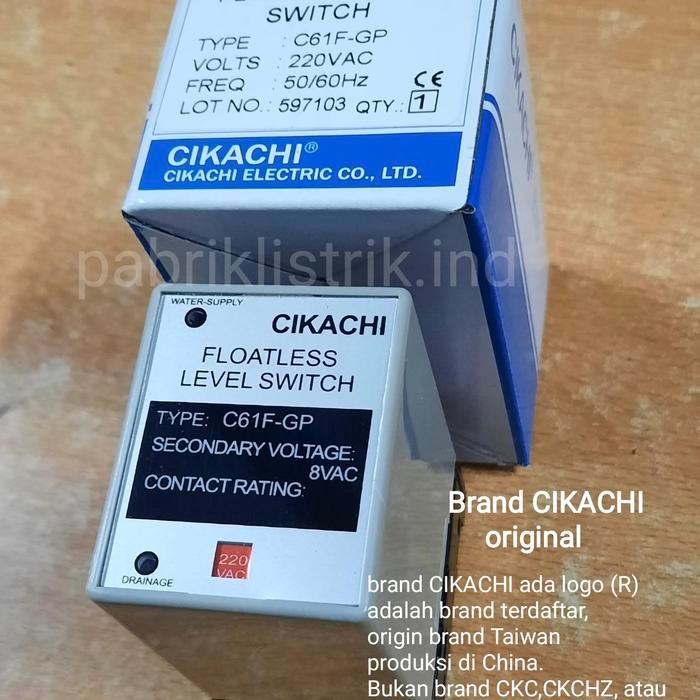 Floatless Level Switch Water Level Control C61F Gp Ckc Cikachi 61F Gp