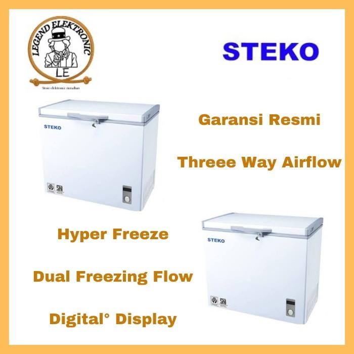 STEKO CHEST FREEZER BF330 FREEZER BOX RUMAHAN BF-330 STEKO BF330 Kode 401