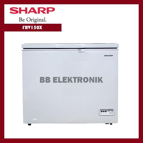 SHARP FRV150X CHEST FREEZER With Lamp 140Liter - KHUSUS JABODETABEK Kode 730