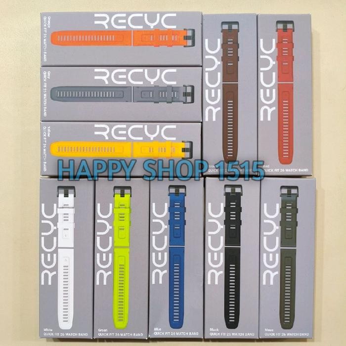 RECYC QUICK FIT 26 MM Watch Band for Smartwatch Garmin /quickfit 26MM