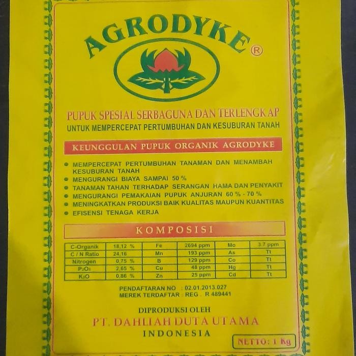 Pupuk Agrodyke Ramah Lingkungan