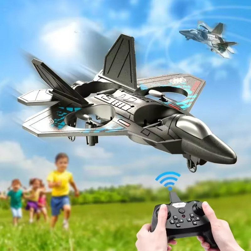 Rc Plane Drone Helicopter Quadcopter, Rtf 2.4Ghz 6-Axis Gyro Remote Control Airplane Rc Jet Fighter