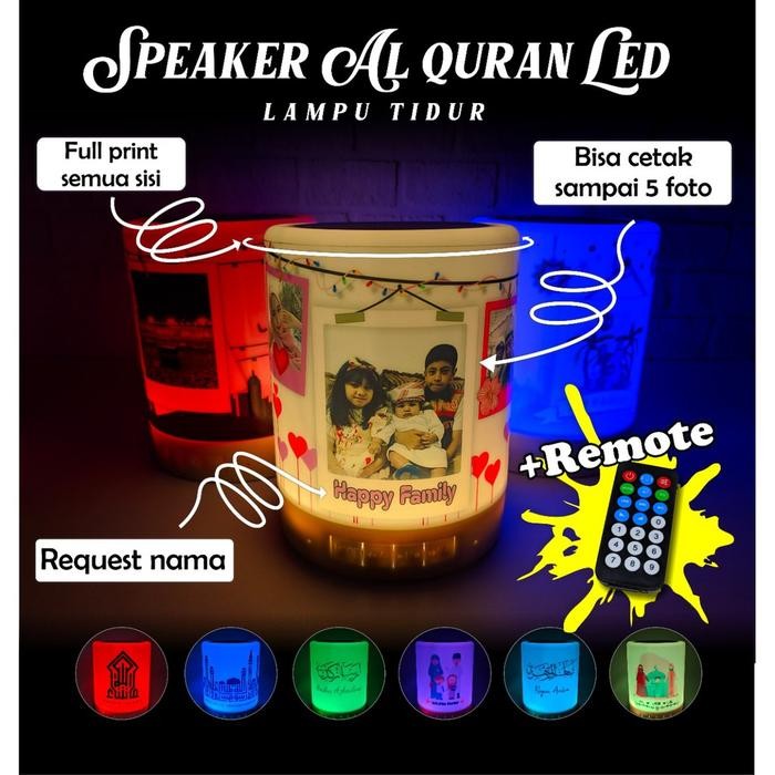 (Allthebest) SPEAKER ALQURAN LAMPU LED REMOTE SPEKER NGAJI