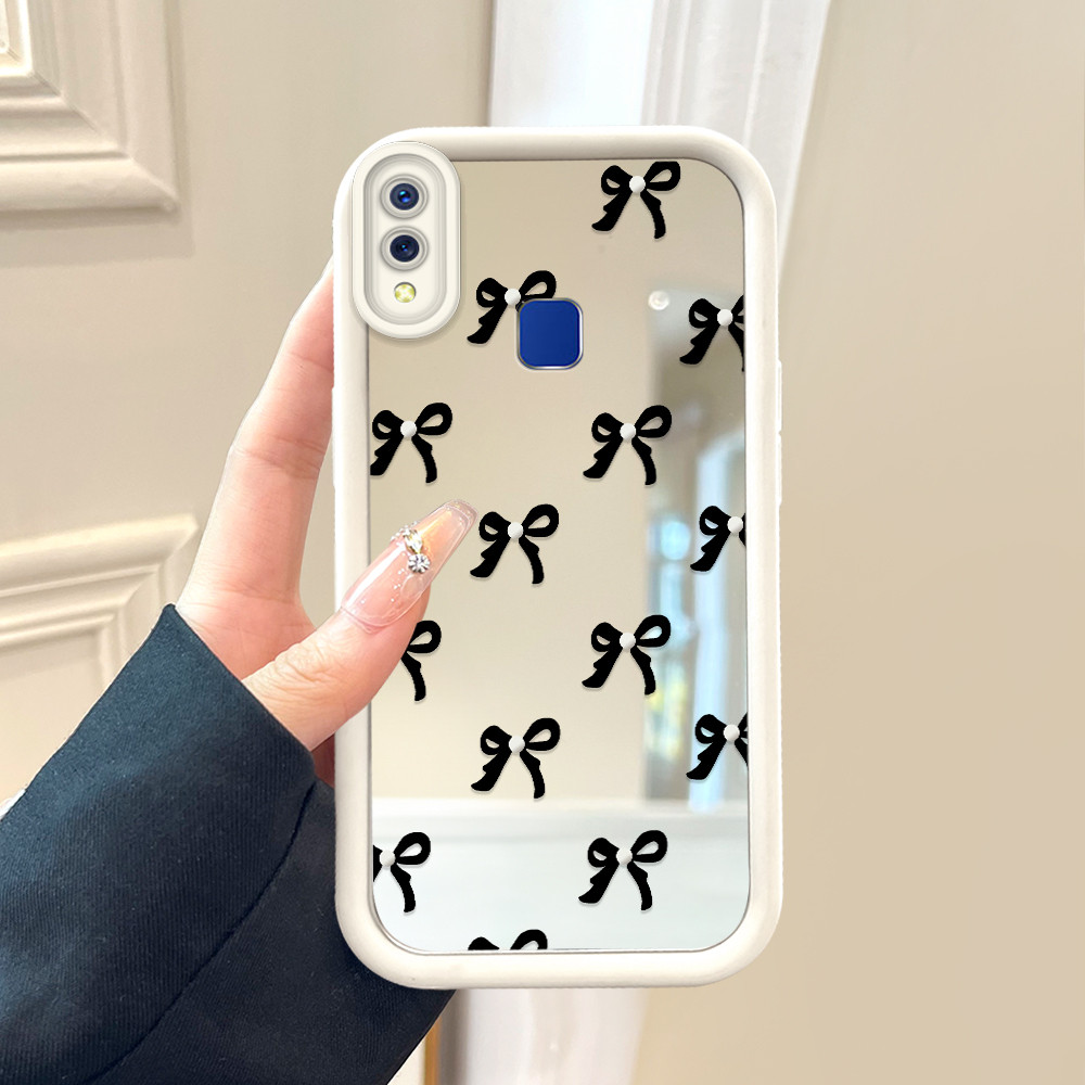 Casing Hp Untuk VIVO Y91 Y95 1816 Cassing Softcase Kesing Phone Case Soft Black Bow C8 8031 JZ ID28 