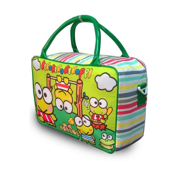 Travel Bag Motif Karakter Tas Selempang Koper Pakaian Kabin Mudik Kanvas