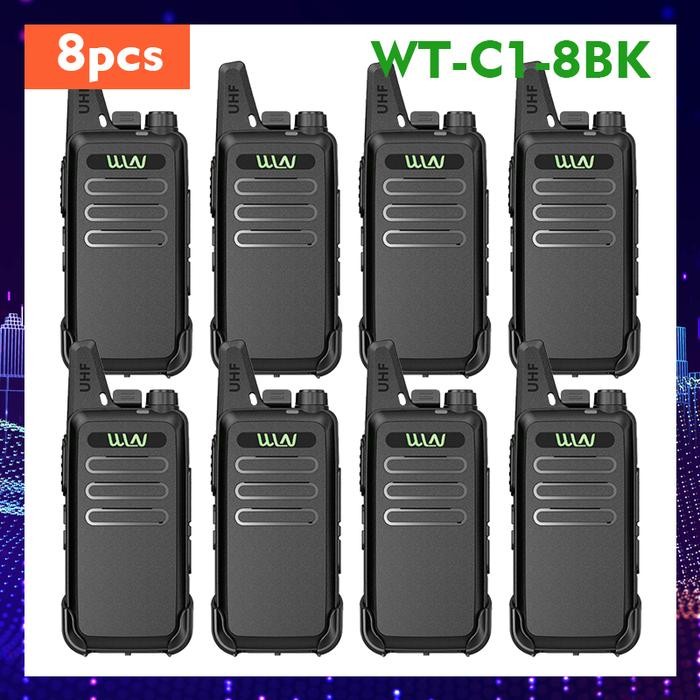 Diskon Ready Stock Cod Ht Wln Kd C1 8Pcs Original Walkietalkie Wln Uhf Ht Wlan Genggam Jarak Jauh