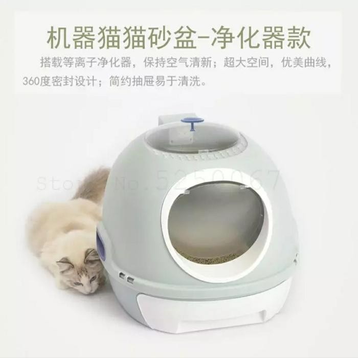 Cat Litter Box Cat Toilet Box Pasir Kucing Toilet Kucing Bak Kucing