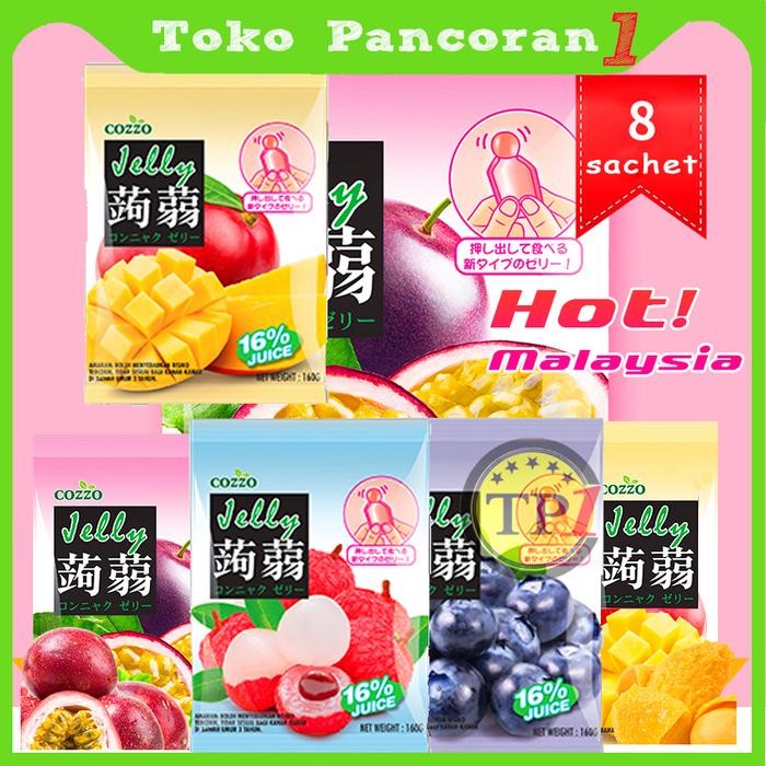 

New Cozzo Jelly Fruit Jelly Agar Rasa Mangga Blueberi Puding 160gr halal