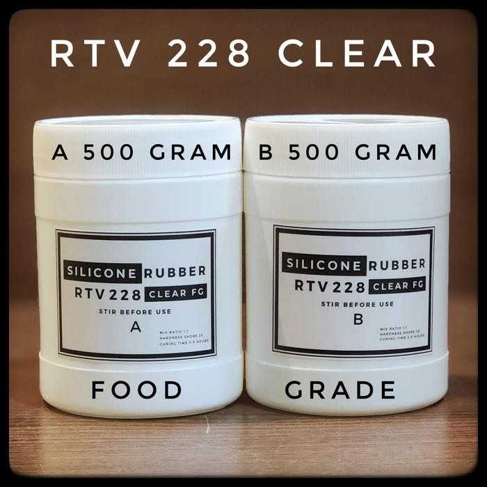 PREMIUM SILICONE RUBBER 228 CLEAR FOOD GRADE 1 KG