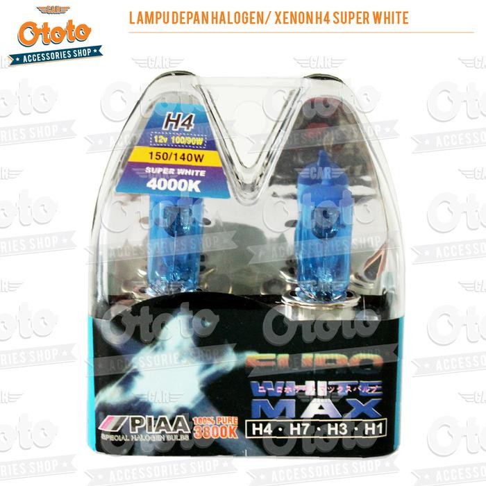 PREMIUM Dop Lampu Depan Halogen/ Xenon H4 Super White