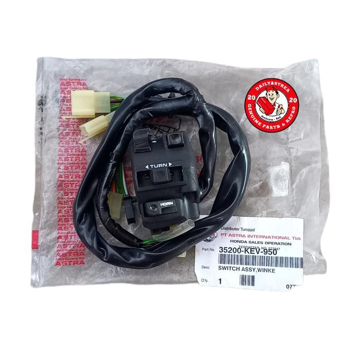 PREMIUM Sakelar Holder Kiri Honda Supra X 100 Original Ori 35200-KEV-950
