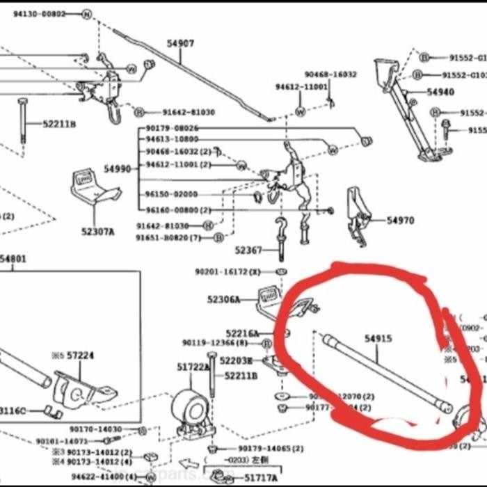 As Kabin Dutro 130Ht 54915-37090 Japan