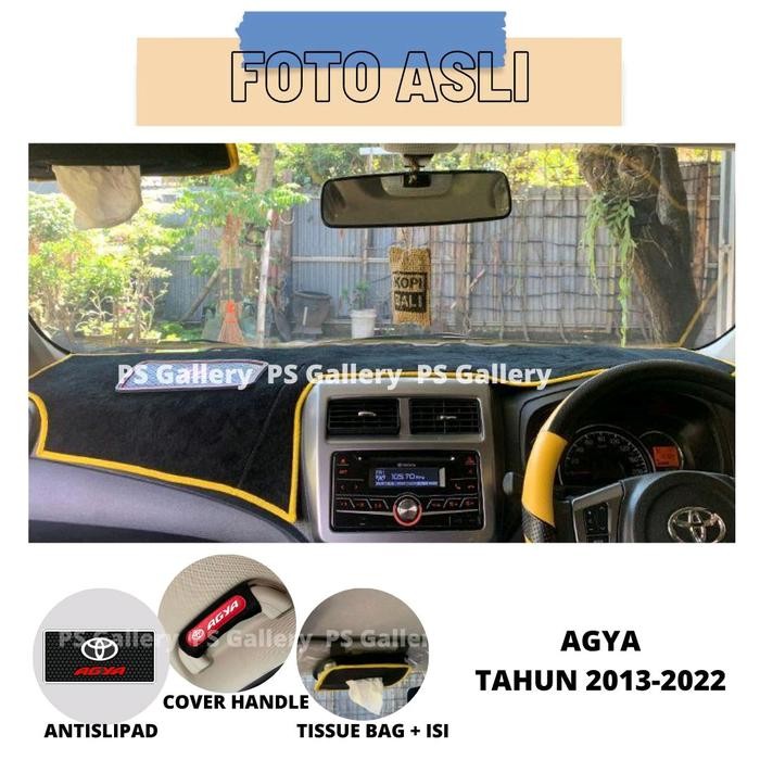 ALAS DASHBOARD MOBIL AGYA TAHUN 2013-2022 AKSESORIS COVER DASHBOARD PELINDUNG PREMIUM
