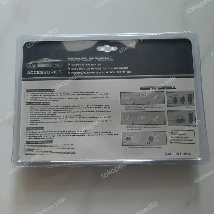 PEDAL PAD MOBIL MATIC UNIVERSAL / COVER PEDAL - MUGEN POWER (MATIC)