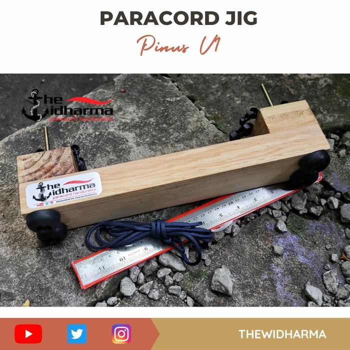Paracord Jig Kayu Pinus Alat Membuat Gelang Ekonomis