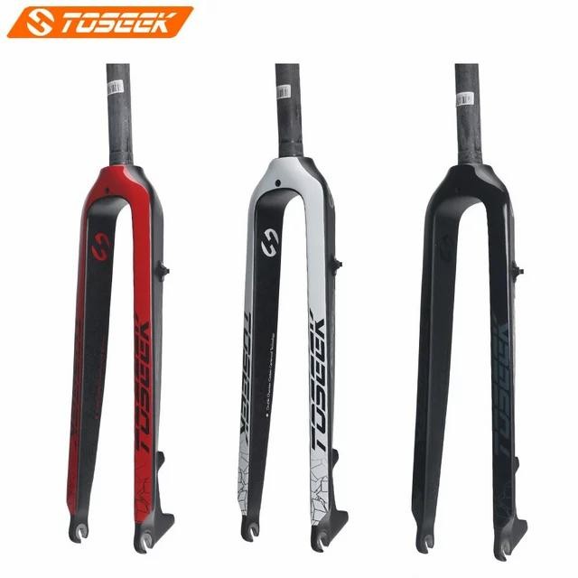 Fork Sepeda Rigid Carbon Mtb/Roadbike Toseek Os 26 27.5 29Er 700C Gratis Ongkir