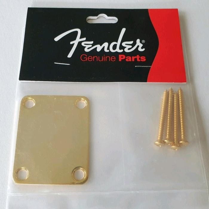 FENDER PLAIN PLATE NECK GOLD GITAR & BASS ORIGINAL