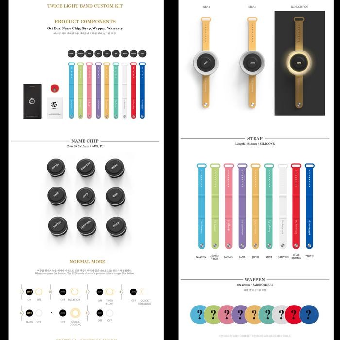 TWICE 5TH ANNIVERSARY OFFICIAL MERCHANDISE - LIGHT BAND CUSTOM KIT