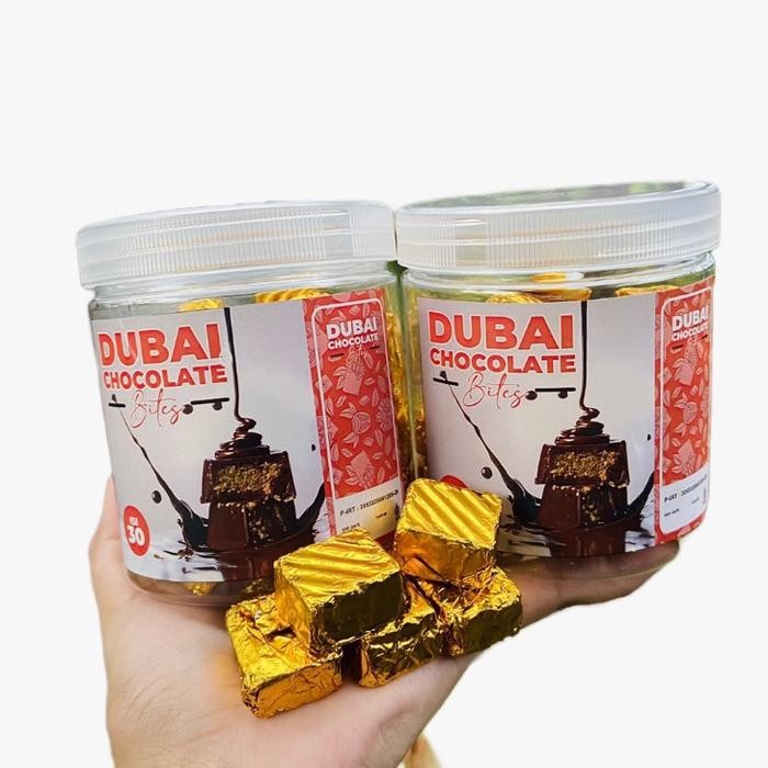 

Osyak.mart COKLAT DUBAI BITES UK 30 PCS FREE TOPLES