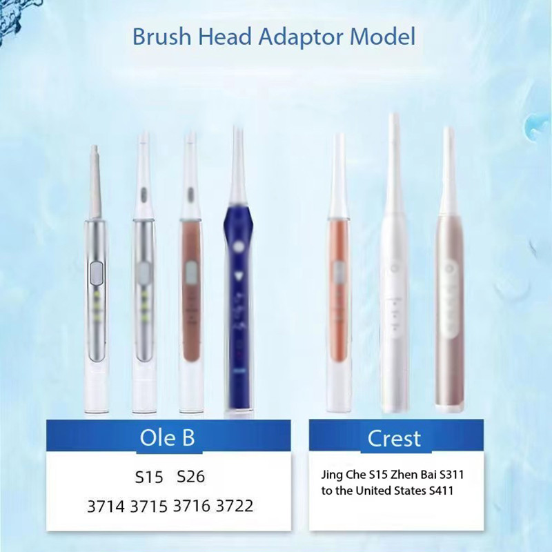 4PCS Replacement Toothbrush Heads For Oral-B SR32-4 S15 S26 3714 3715 3716 3722 Crest S311 S411 Nozz