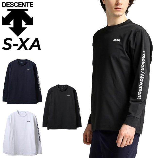 Kaos Lengan Panjang Descente Golf Original T-Shirt Crew Neck Pria