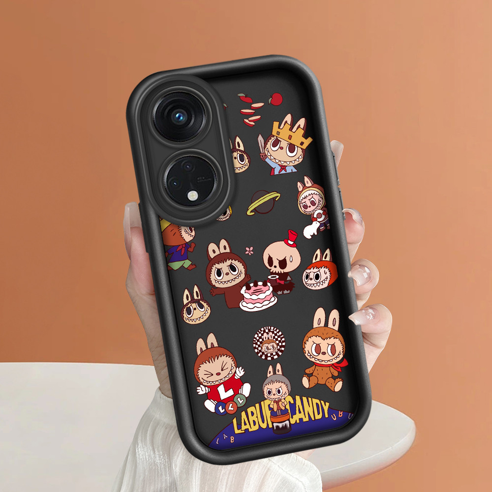OPPO Reno 8T 5G Case Softcase Case lucu Cassing Casing Hp Kesing Soft Kartun Cute Labubu 3656