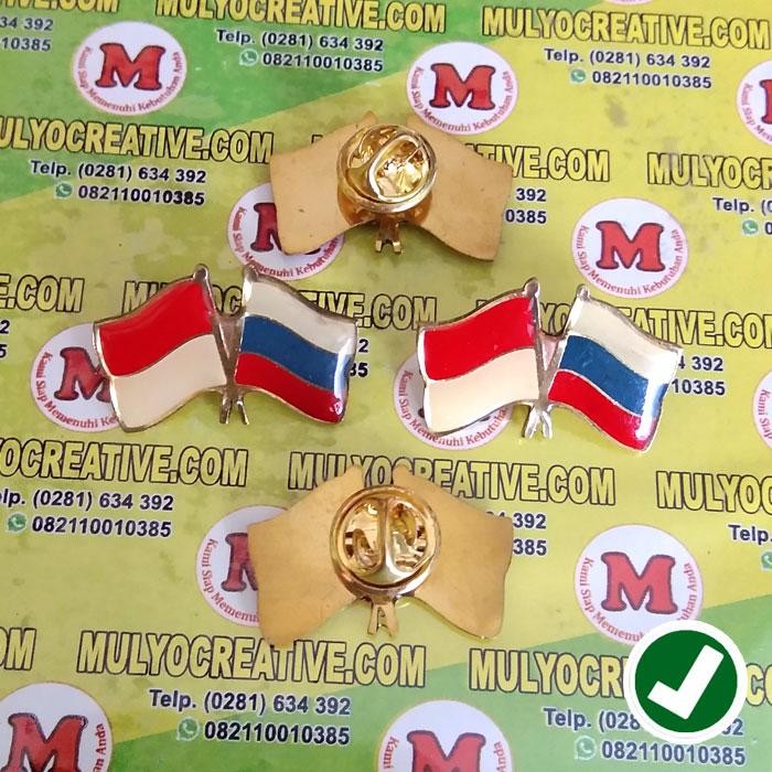 

Pin Bendera Persahabatan Negara Rusia Dan Indonesia Fiber Murah PREMIUM